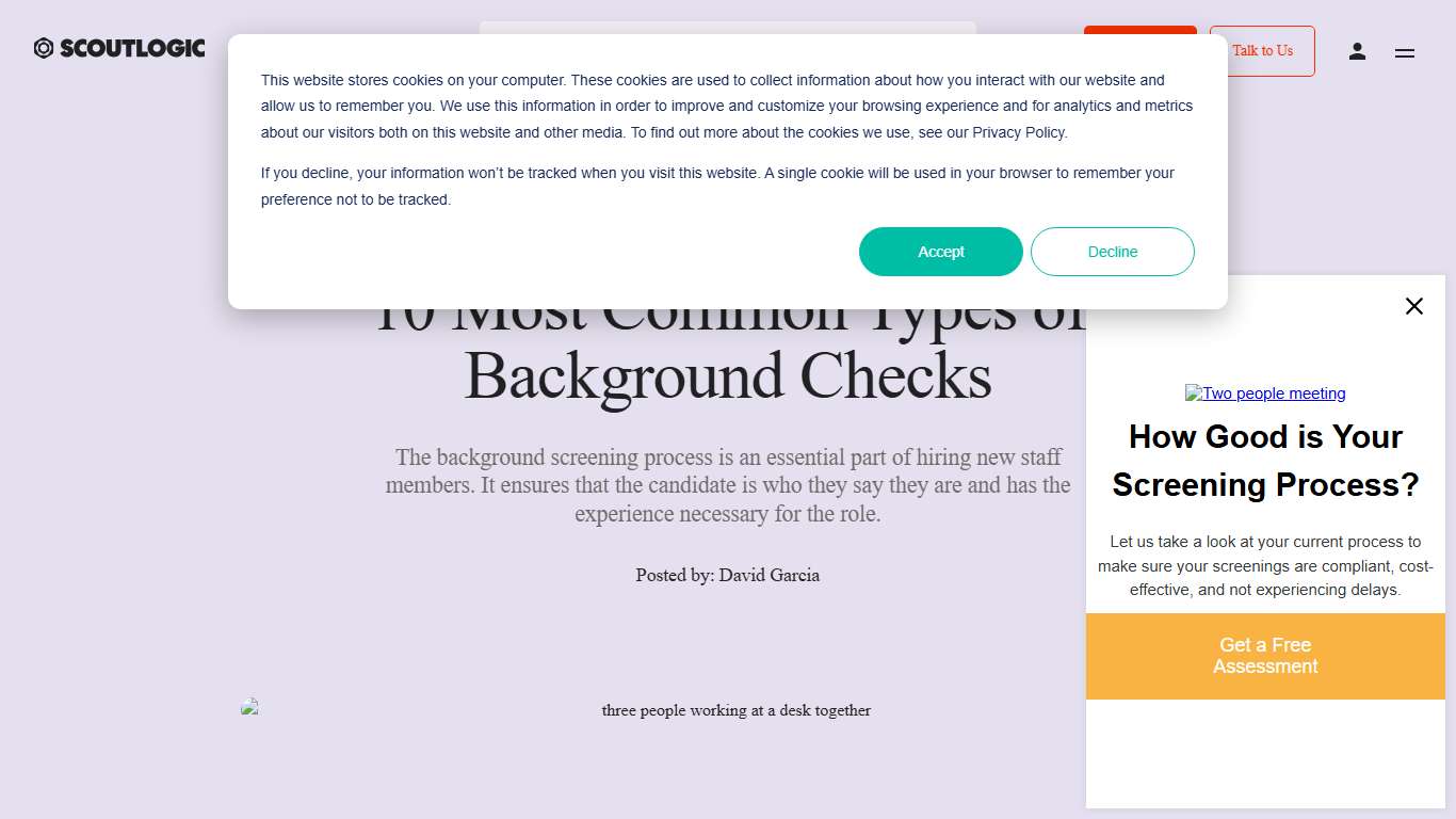 10 Most Common Types of Background Checks - ScoutLogic